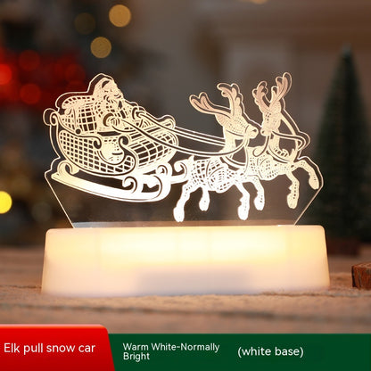 Christmas Decoration 3D Lamp Acrylic LED Night Lights New Year Valentines Day Christmas Kids Gift Christmas Ornaments